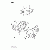Схема вузла: Кришки картера для Suzuki TF125