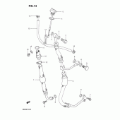 Схема узла: Шланг масляный для Suzuki DR250