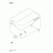 Схема вузла: Сидіння для Suzuki DR200 DR200SE