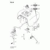 Схема узла: Топливный бак для Suzuki VZ1500 Intruder M1500