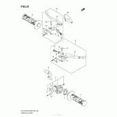 Схема узла: Ручки руля (Dr-Z125 E28) для Suzuki DR-Z125 DR-Z125L