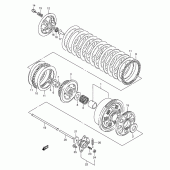 Схема узла: Сцепление для Suzuki GSX750 Katana