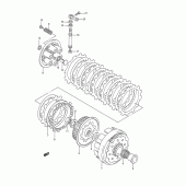 Схема вузла: Зчеплення (Model n) для Suzuki RM250