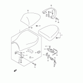 Схема вузла: Сидіння для Suzuki GSX1300 Hayabusa