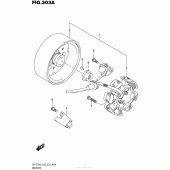 Схема вузла: Статор & Ротор для Suzuki DR-Z70