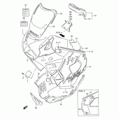 Схема узла: Передний обтекатель (Model n e30) для Suzuki GSX750 Katana