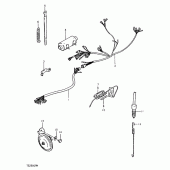 Схема вузла: Електропроводка Suzuki TS250