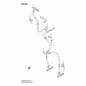 Схема узла: Передний тормозной шланг (An650ak6/ak7/ak8/azk8/ak9/al0) для Suzuki AN650 Burgman (EU analogue of SkyWave)
