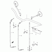 Схема вузла: Кермо & Тросики (Model y/k1) для Suzuki TU250