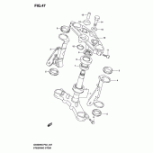 Схема узла: Рулевая траверса (Model k3) для Suzuki GS500