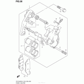 Схема узла: Передний тормозной суппорт для Suzuki DR-Z400 DR-Z400S