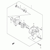Схема вузла: Водяний насос Suzuki GSX-R600