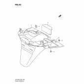 Схема узла: Заднее крыло для Suzuki UH125 Burgman