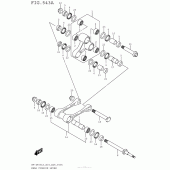 Схема вузла: Важіль прогресії для Suzuki RM-Z450