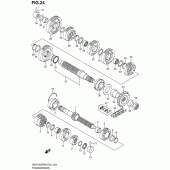Схема узла: Трансмиссия для Suzuki GSX1300 Hayabusa