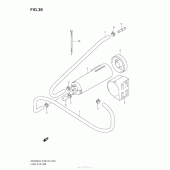 Схема вузла: Система вентиляції бензобака (An400A L2 E33) для Suzuki AN400 Burgman (EU analogue of SkyWave)