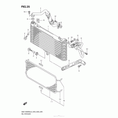 Схема узла: Масляный охладитель для Suzuki GSX1300 Hayabusa