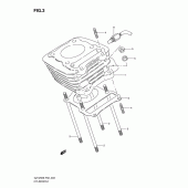 Схема узла: Цилиндр для Suzuki GZ125 Marauder