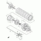 Схема вузла: Зчеплення для Suzuki GSX600 Katana