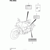 Схема вузла: Інформаційні наклейки для Suzuki VL1500 Boulevard C90 BOSS