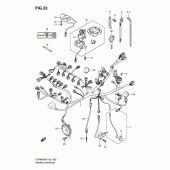 Схема вузла: Електропроводка (Gsr600k6/k7/k8/k9/l0, gsr600uk6/uk7/uk8/uk9/ul0) для Suzuki GSR600