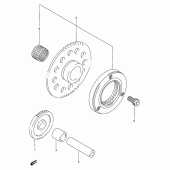 Схема вузла: Привід стартера для Suzuki DF200