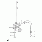 Схема узла: Топливный кран для Suzuki TS125