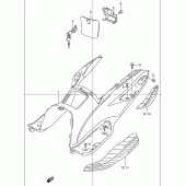 Схема узла: Полик & Нижний подкрылок для Suzuki UC150 Epicuro