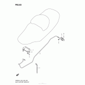 Схема вузла: Замок сидіння для Suzuki AN650 Burgman (EU analogue of SkyWave)