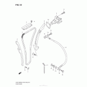 Схема вузла: Ланцюг ГРМ & Натягувач & Заспокоювач Suzuki GSX1300 Hayabusa