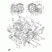 Схема вузла: Картер двигуна для Suzuki VS1400 Intruder 1400