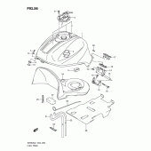 Схема узла: Топливный бак (Sv650sl1 e2) для Suzuki SV650