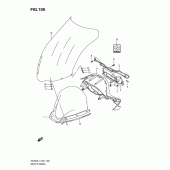 Схема вузла: Приладова панель (An400al1 e19) ​​для Suzuki AN400 Burgman (EU analogue of SkyWave)