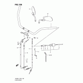 Схема узла: Руль & Тросики (Vl800tl1 e24) для Suzuki VL800 Intruder C800/ Boulevard C50