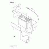 Схема вузла: Акумулятор для Suzuki VL800 Boulevard C50T