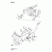 Схема вузла: Вихлопна система для Suzuki GSR600