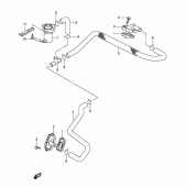 Схема узла: Система индукции воздуха (Model k3/k4/k5/k6) для Suzuki SV650