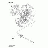 Схема узла: Переднее колесо (Vl800l1 e28) для Suzuki VL800 Boulevard C50T