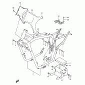 Схема вузла: Рама (Model t) для Suzuki VS1400 Intruder 1400