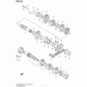 Схема узла: Трансмиссия для Suzuki DR-Z400 DR-Z400SM
