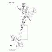 Схема вузла: Рульова траверса для Suzuki SFV650 Gladius