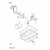 Схема вузла: Масляний насос & Піддон для Suzuki GW250 Inazuma