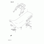 Схема узла: Сиденье для Suzuki DR250