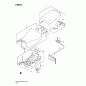 Схема узла: Сиденье для Suzuki GSX1250