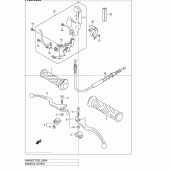 Схема вузла: Ручки керма (Model k1/k2) для Suzuki AN400 Burgman (EU analogue of SkyWave)