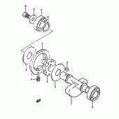 Схема вузла: Балансувальний вал для Suzuki DR350