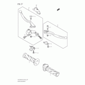 Схема узла: Ручки руля для Suzuki GZ250 Marauder