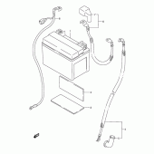 Схема вузла: Акумулятор для Suzuki GSX-R600