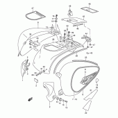 Схема вузла: Бічна кришка (Model k3) для Suzuki VL1500 Intruder LC