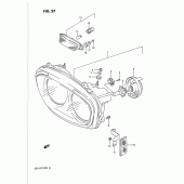 Схема вузла: Фара (Model m) для Suzuki GSX-R1100